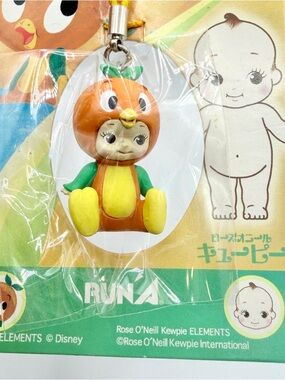 NEW Disney Orange Bird × Rose O'Neal Kewpie Strap Keychain vintage RARE Japan